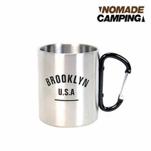 오너클랜 노마드 캠핑 카라비너 머그컵 300ml Brooklyn 블랙 CN030119, 단일옵션