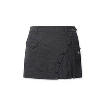 파리게이츠 파리게이츠반바지 C 52194PK362_BK 여성 웨이브 버튼 믹스 플리츠 큐롯 스커트 52194PK362_BK