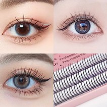 라페나 인조 속눈썹 셀프연장 부분 가닥 자연스러운 속눈썹 연장, (A)에이형 11(mm), 1개