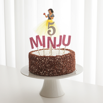레터링케이크 이니셜 숫자 케이크 토퍼 픽 남자친구 생일 케이크 케익 주문제작 홈파티 용품, 핑크_1
