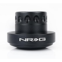 NRG Innovations NRG-SRK-RL100H 레이스 스티어링 휠 퀵 릴리즈 쇼트 허브 어댑터 전체 최대 2.5cm(1인치) 짧음 블랙 바디 408640