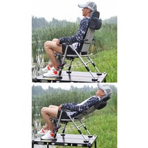 초경량 휴대용 체어맨 낚시의자 좌대, 낚시의자그레이패키지1