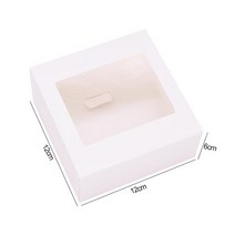 투명 PVC 창 DIY 캔디 쿠키 크래프트 종이 상자 6 개 선물 패키지 결혼식 축제 생일 장식 호의, 03 Z03
