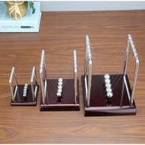 진자 운동 장식 무한 교육 과학 자동 인테리어 책상 모빌 사무실 소품 물리학 장난감 학교, 스몰 스퀘어 당구(레드 베이스)