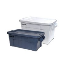 브루트 캠핑박스 토트박스 (53L 75.7L) / 러버메이드, 회색, 53L