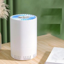미니 에어 필터 클리너 정수기 활성 탄소 USB 실내 리무버 흡수기 디퓨저 자동차 세균 꽃가루 냄새 연기, 하얀색