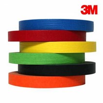 3M 종이 마스킹 라인 테이프 15mmx40M 투디코 파란색
