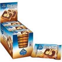 Riso Scotti 리소 스코티 BisCake 비스케익 바닐라 코코아 스낵 35g 21개입