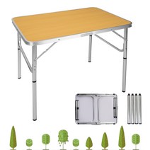 WellDay 옥외 테이블 캠프 재료 안정성과 내구성 컴팩트 캠프 피크닉 비치 하이킹 BBQ 테이블