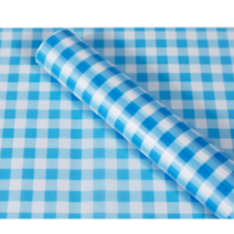 체크유산지인쇄(블루) / 500장 / 도시락케이크포장 / 체크무늬유산지 / 디자인유산지