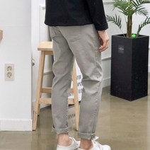 장롱 남자 면바지 시크릿 밴딩 스판 일자핏 빅사이즈 치노팬츠