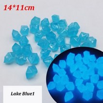 아크릴 어항 수조 50/100Pcs 광선 어두운 자갈 보도 정원 테라스 잔디 수족관 장식, 18 Lake Blue1_01 50Pcs