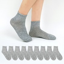 더베이직 여성용 카바 무지 중목 양말 10켤레