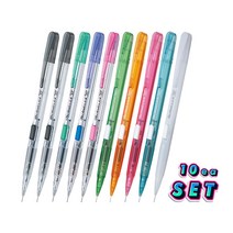펜텔 Pentel 테크닉 클릭 샤프 0.5mm 컬러세트 10개입, 10개입 테크니클릭 컬러 세트 (PD105)