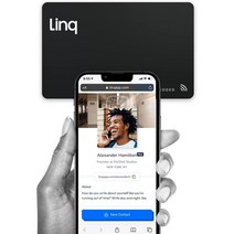 Link 디지털 명함 스마트 NFC 연락처 및 네트워킹 카드(매트 블랙), 상품선택