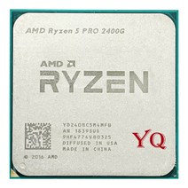 AMD Ryzen 5 Pro 2400G R5 r5 3.6 GHz 쿼드 코어 65W CPU 프로세서 YD240BC5M4MFB 플러그 AM4, 한개옵션0
