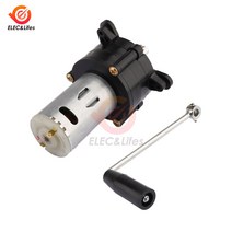 수동 크랭크 다이나모 유압 테스트 모터 풍력 에너지 다이나모 비상 장치 핸들 포함 0-30V 직류 발전기