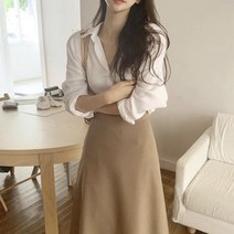 해외직구 롱 스커트 플레어 코디 세트 데일리룩 사랑스러운 패션 연예인 우아한 사복 포멀 럭셔리