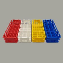 플라스틱시험관대, 흰색(21홀 내경30mm)