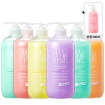 로더렛 컬러핏 샴푸 5종 (택1) 1000ml 6개+트리트먼트 500ml 증정, 더 일랑 가든