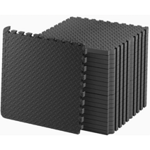 SAIVEINA 다용도 EVA 퍼즐매트 반려동물 조립식 매트 강아지 헬스장 배란다 매트 20장 세트 30x30x2cm, 블랙