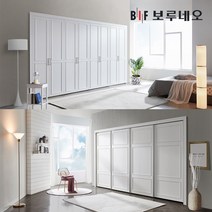보루네오 붙박이장 슬라이딩 슬라이드 웨인스코팅 갤러리장 8자 9자 10자 11자 12자, 코어 여닫이, 오크다크그레이 30cm