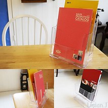 카달로그꽂이 A4 2단 A4꽂이판 안내판거치대 카달로그꽂이 A4