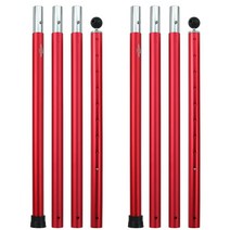 soomloom 캠핑 텐트 천막 조절 가능한 지지대 A6061 알루미늄 합금 이동식 직경 33mmx2 야외 천막 랙 .8m 메인 지지대 라이트 컴팩트 컴팩트 고강도 지지대, 33mm