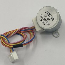 BLDC 서보 소형 스텝 스테핑 감속모터 감속기 엔코더 24byj48 단일 칩 마이크로컴퓨터용 4상 5선식 dc 5v 기어 스테퍼 감속 스테핑 모터 감속비 64:1, 없음