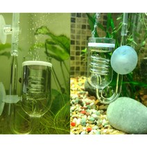 어항 이산화탄소 1 pc 수족관 co2 디퓨저 유리 탱크 버블 분무기 반응기 솔레노이드, 알류미늄