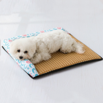 YISOKO 애완동물 쿨매트 강아지 여름방석 찢김방지, 화이트