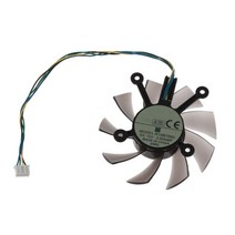 커스텀수냉 pc 쿨러 게이밍 R128015SU 75mm 4 핀 4x43mm EAH5830/6850/8600/9800 GTS 260/450/460 HD7850, 한개옵션0