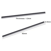 TASP 82mm HSS 대패 블레이드 82x5.5x1.2mm 목공 기계 부품용 가역 목재 칼, 한개옵션0