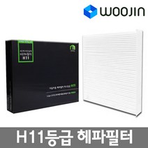 우진필터 렉스턴 헤파 H11등급 자동차 에어컨필터 초미세먼지 차단, 렉스턴W(자동) (2P) 12년~17년 MPSS04