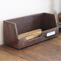 문구류 보관 앤틱느낌 우드 보관함 주방용품 책박스, 1개