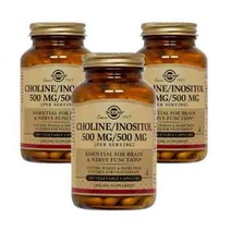 솔가 콜린 이노시톨 500mg 베지터블 캡슐, 100개입, 3개