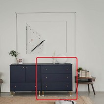 Sunshine 3단 하부 가구다리 서랍장 다이 선반장 티비다이 보관함 수납장 800, 그레이