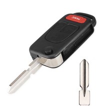 키 커버 열쇠 KEYYOU-메르세데스 벤츠 접이식 교체 원격 자동차 키 셸 C E S ML AMG S500 W168, 07 4 bt 4 HU39 blade, 07 4 bt 4 HU39 blade