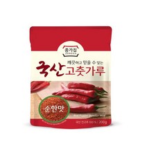 종가집 국산 고춧가루 순한맛, 1개, 200g