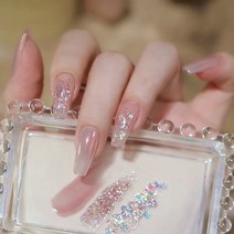 잇템샵 5차 업데이트 네일팁 셀프네일 숏 롱 인조손톱+네일글루+양면테잎 세트상품, 5차네일팁_164