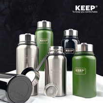 KEEP KEEP 캠핑 스포츠 보틀 800ml 스테인리스 보온병, free, 그린
