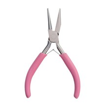 공예 펜치1세트 DIY 쥬얼리 공구 라운드 코 플라이어 5 인치 루핑 성형 미니 주얼리 제작 공예 핑크 J2FA, 한개옵션0