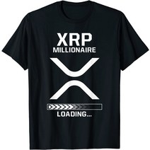브랜드없음 웃긴 XRP 백만장자 Crypto Hodler Trader T 셔츠