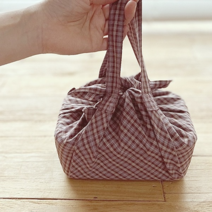 활용도가 좋은 드라이체크 도시락보자기 (2color) 간식커버, 드라이체크 퍼플, 1개