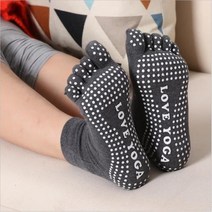 귀엽고 재미있는 미끄럼 방지 요가 양말 여성용 하라주쿠 Ing Fivefinger 삭스 스타일, I+싱글 사이즈