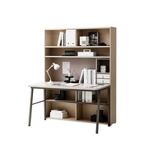 한샘 티오 책상세트 콘센트형 5단 140cm(컬러 택1), 색상:내추럴오크/그레이(B)