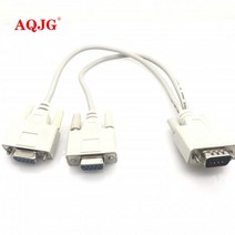 DB9 9Pin 1 to2 Rs232 직렬 케이블 분배기 직접 연결 COM 2 in 데이터 Male to female for 금전 등록기 POS 디스플레이, 01 기타
