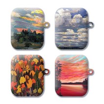와우박스 톰 톰슨 작품 에어팟 버즈 서양화 화가 미술 그림 명화 이어폰 케이스, 유광 하드케이스, 에어팟 프로2