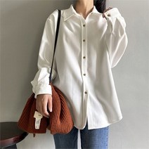 셀러허브 여성패션 [오노마] ONM 4컬러 기본 베이지 무지 오버핏 여성 셔츠남방
