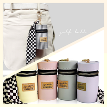 제이엠버튼 골프공 소품 스카프 파우치 멀티 케이스 힙색, [그레이]